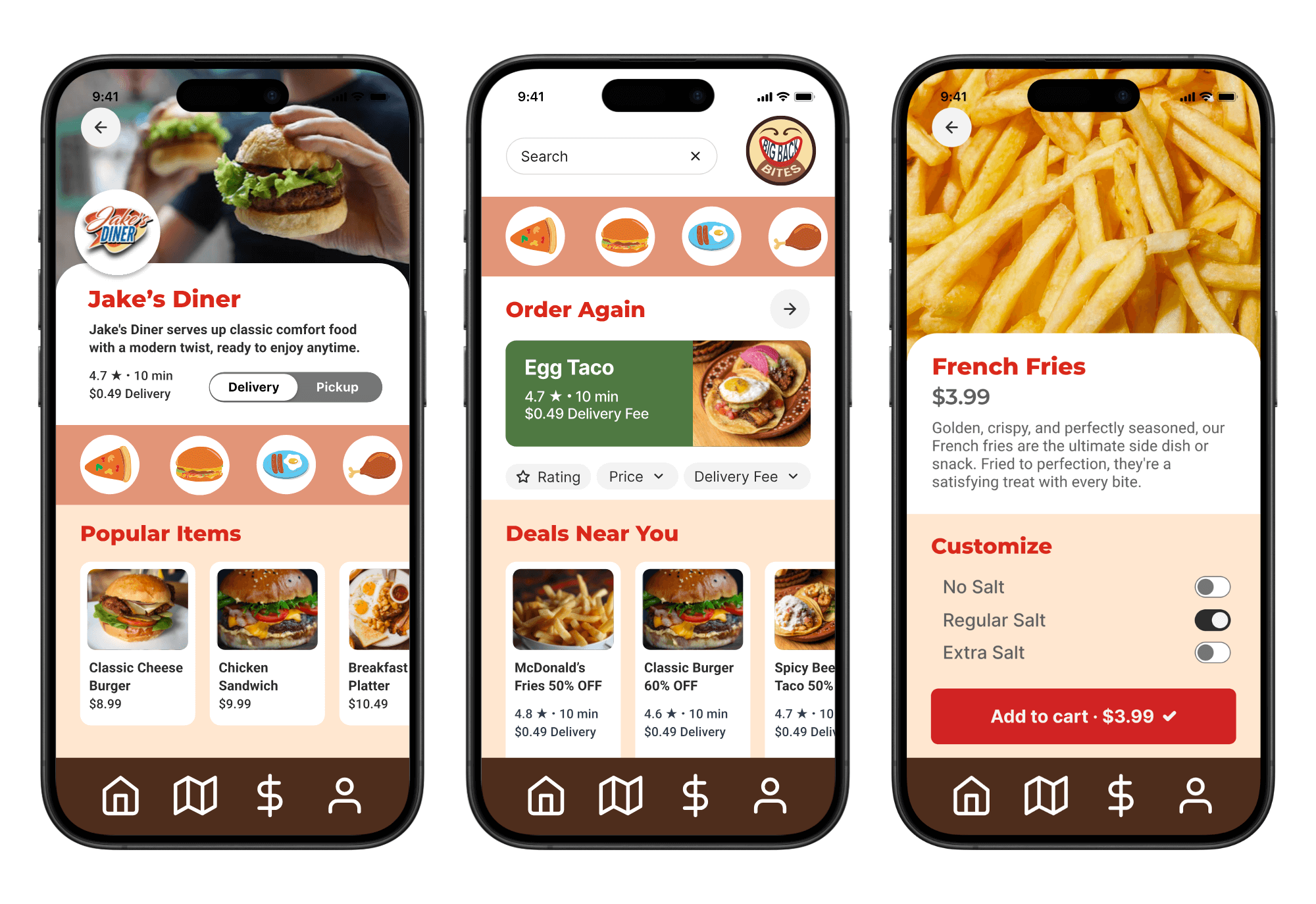 BigBackBites mobile UI screenshot